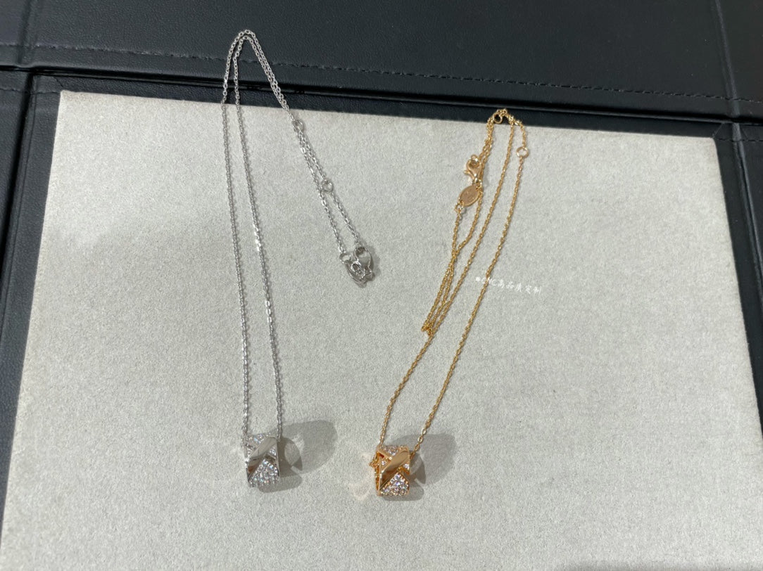 [Royal Jewelry]LIENS EVIDENCE DIAMOND PAVED NECKLACE