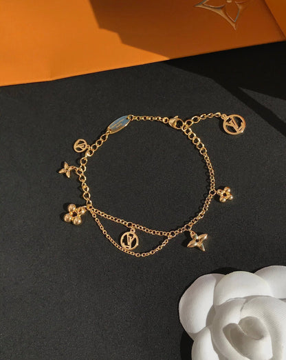 [Royal Jewelry]BLOOMING PINK GOLD MOP BRACELET