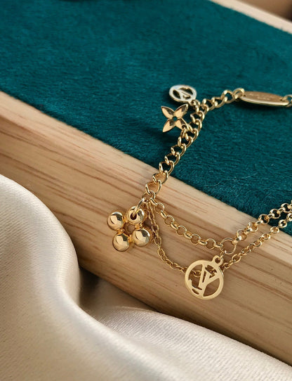 [Royal Jewelry]BLOOMING PINK GOLD MOP BRACELET