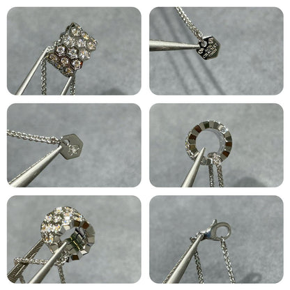 [Royal Jewelry]BEE LOVE DIAMOND PAVED 3 ROW NECKLACE