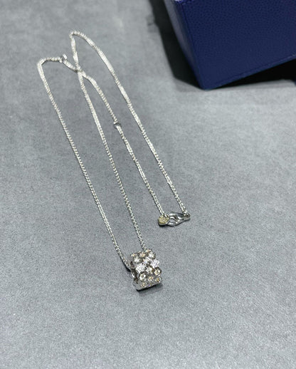 [Royal Jewelry]BEE LOVE DIAMOND PAVED 3 ROW NECKLACE