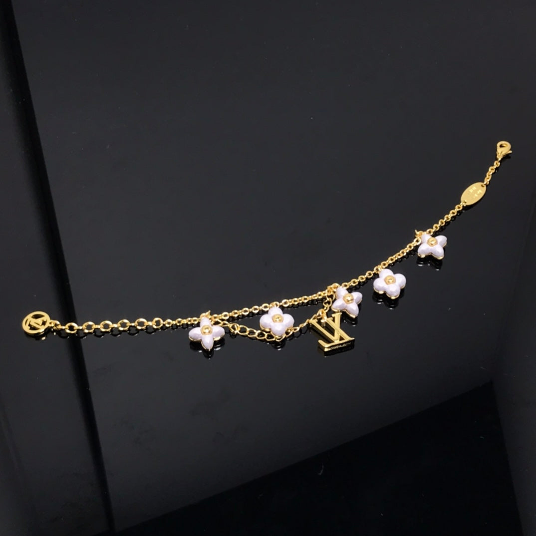 [Royal Jewelry]LOGO 6 MOTIF STAR AND SUN GOLD BRACELET