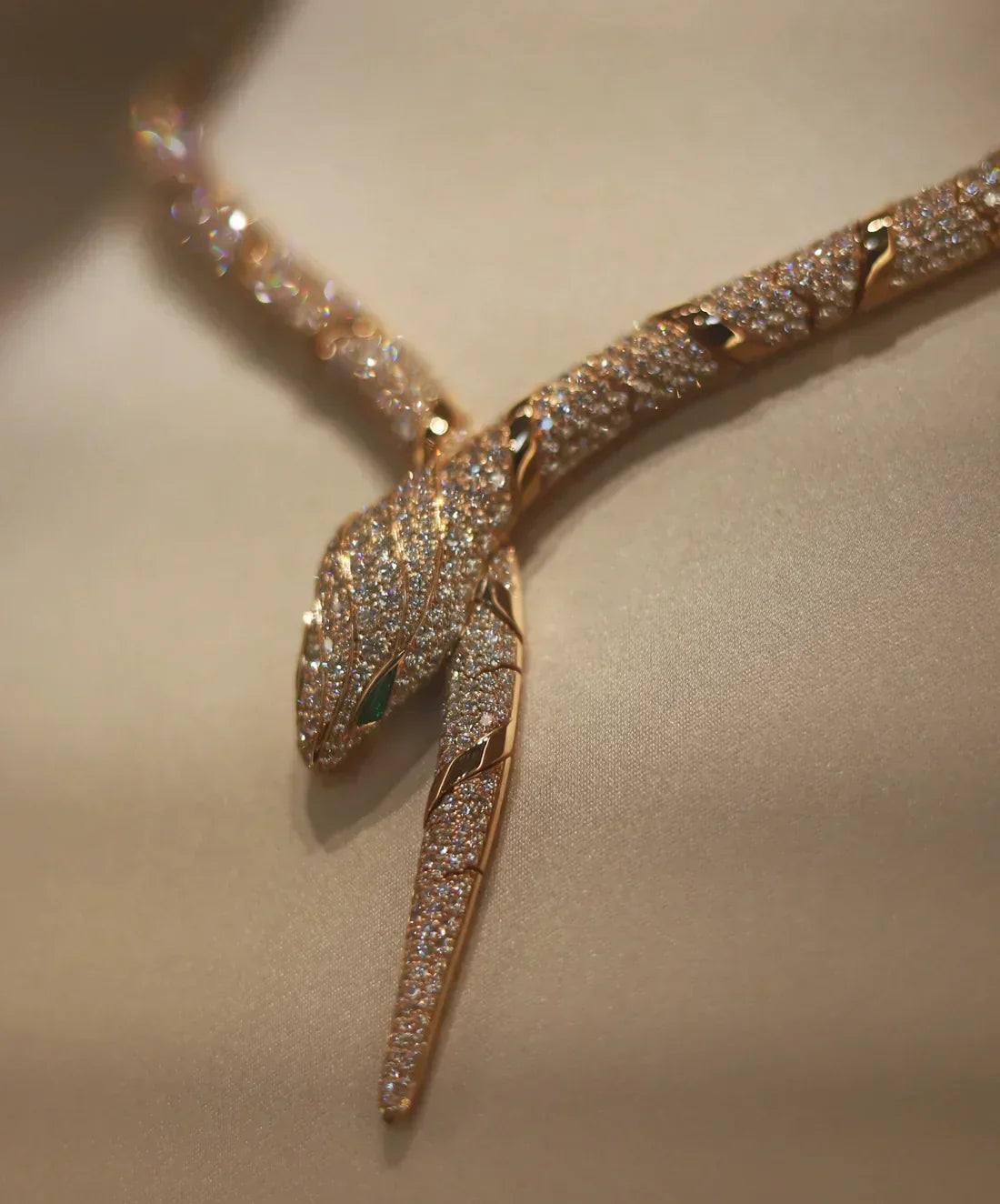 [Royal Jewelry]HAUTE COUTURE GOLD SERPENTI NECKLACE