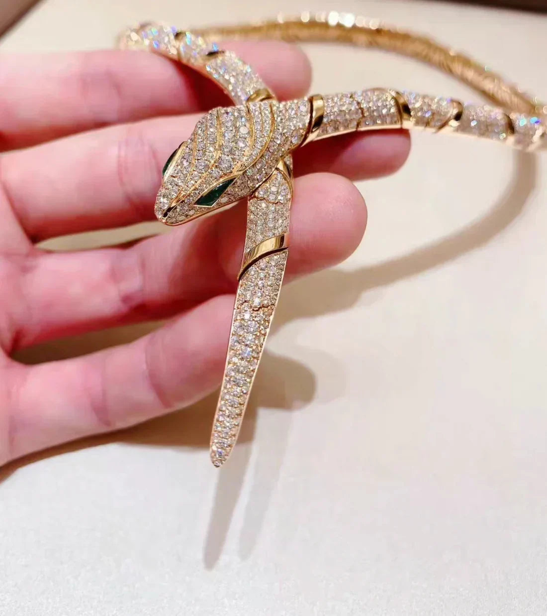 [Royal Jewelry]HAUTE COUTURE GOLD SERPENTI NECKLACE