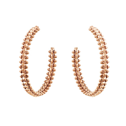 [Royal Jewelry]CLASH LARGE HOOP EARRINGS