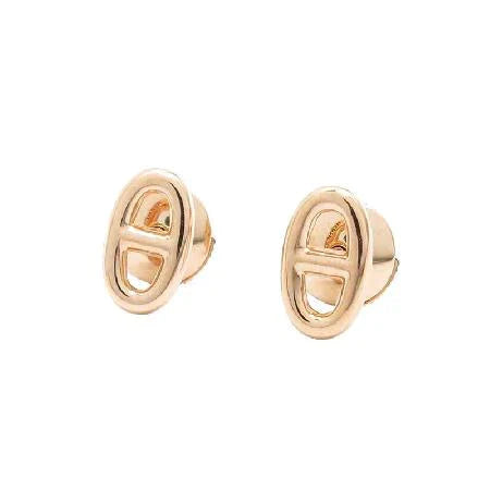 [Royal Jewelry]CHAINE SMALL EARRINGS GOLD AND SILVER