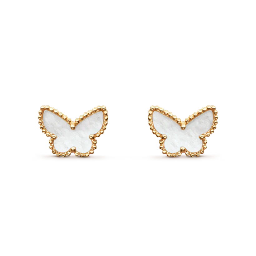 [Royal Jewelry]SWEET BUTTERFLY MOP EARSTUDS