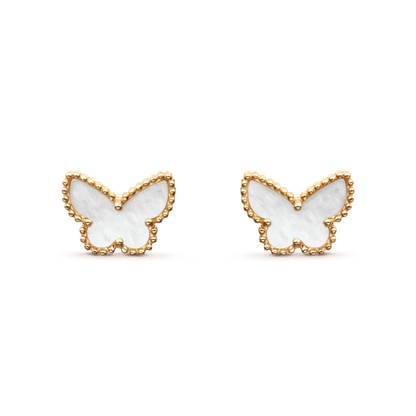 [Royal Jewelry]SWEET BUTTERFLY MOP EARSTUDS