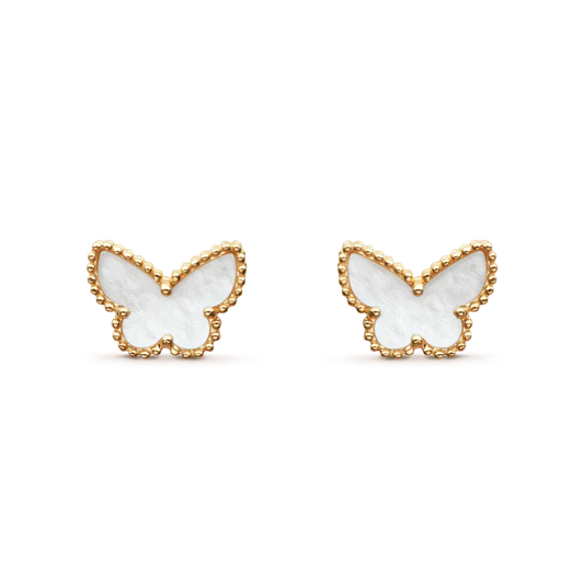 [Royal Jewelry]SWEET BUTTERFLY MOP EARSTUDS