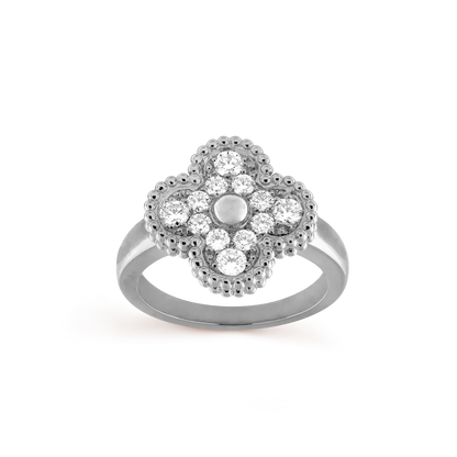 [Royal Jewelry]CLOVER DIAMOND RING