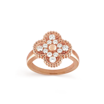 [Royal Jewelry]CLOVER DIAMOND RING