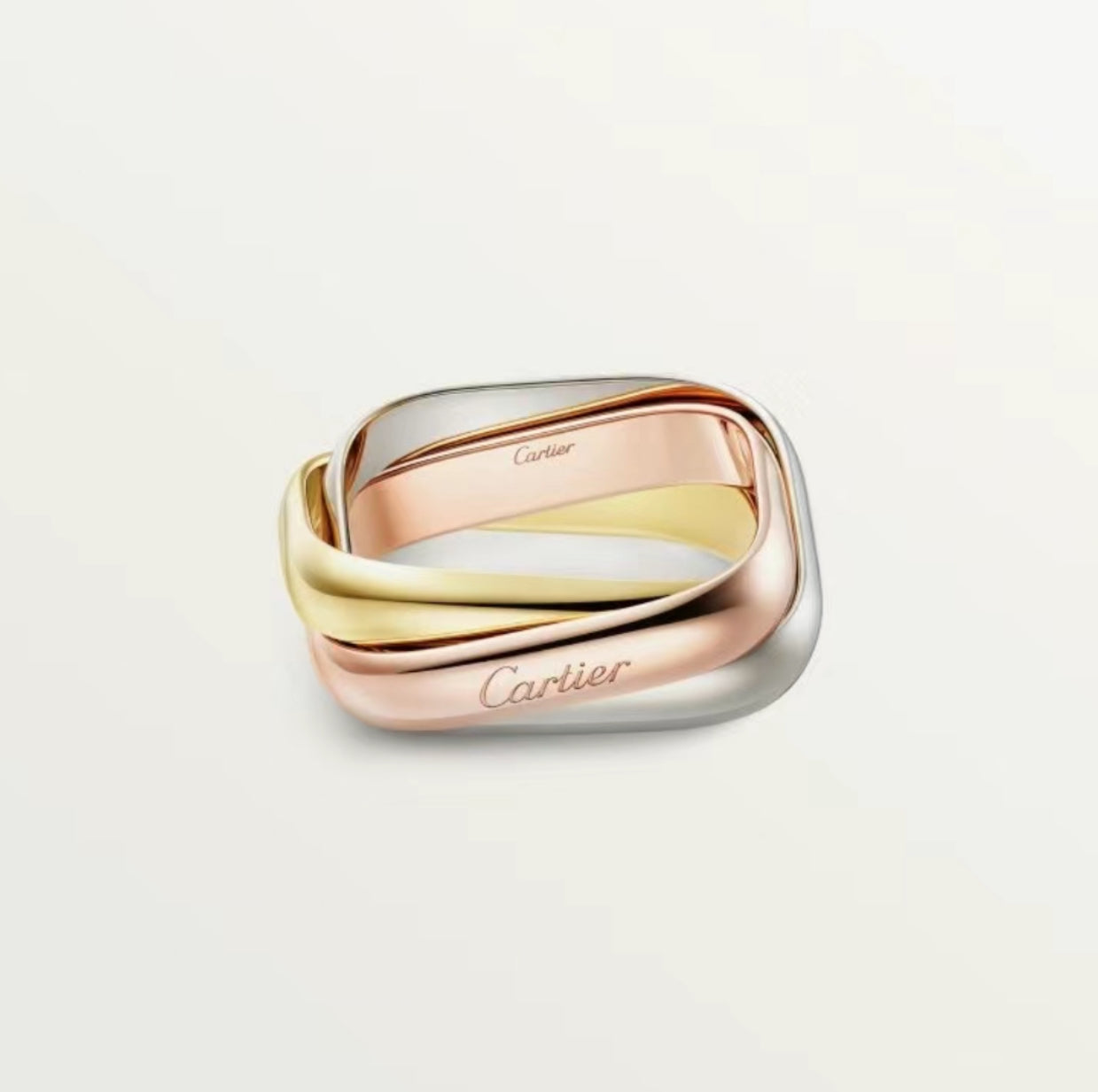 [Royal Jewelry]TRINITY RING GOLD PINK GOLD SILVER