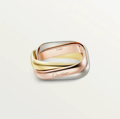 [Royal Jewelry]TRINITY RING GOLD PINK GOLD SILVER