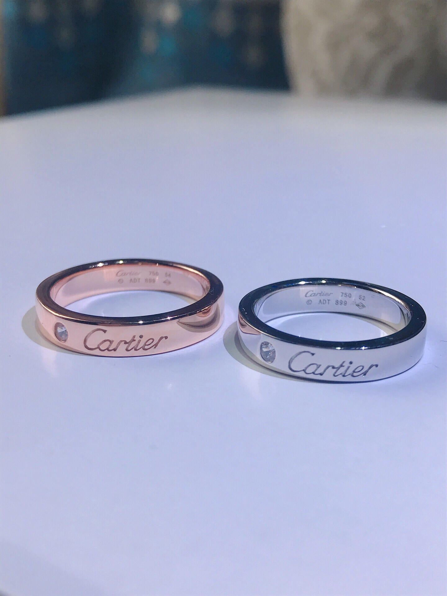 [Royal Jewelry]C PLATINUM 1 DIAMOND RING