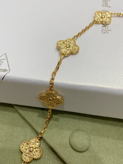 [Royal Jewelry]CLOVERS THE 10-MOTIFS NECKLACE