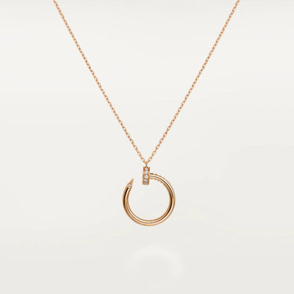 [Royal Jewelry]JUSTE NECKLACE PINK GOLD
