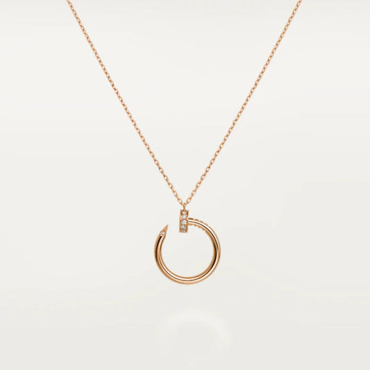 [Royal Jewelry]JUSTE NECKLACE PINK GOLD