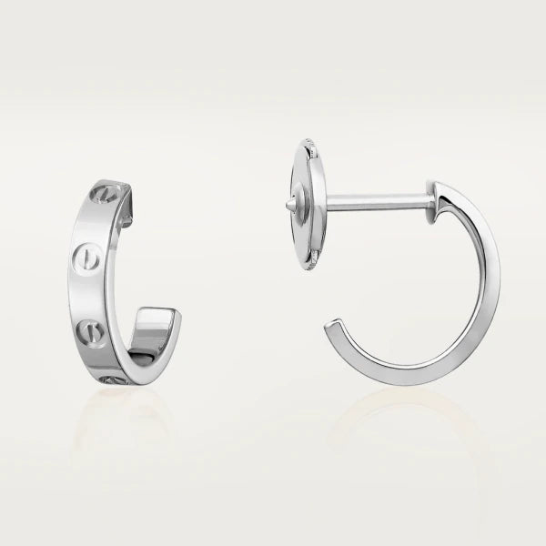 [Royal Jewelry]LOVE EARRINGS 2.65MM SILVER