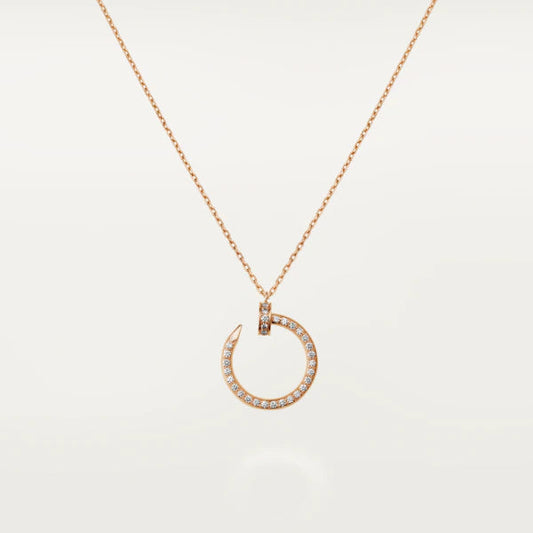 [Royal Jewelry]JUSTE NECKLACE PINK GOLD DIAMONDS