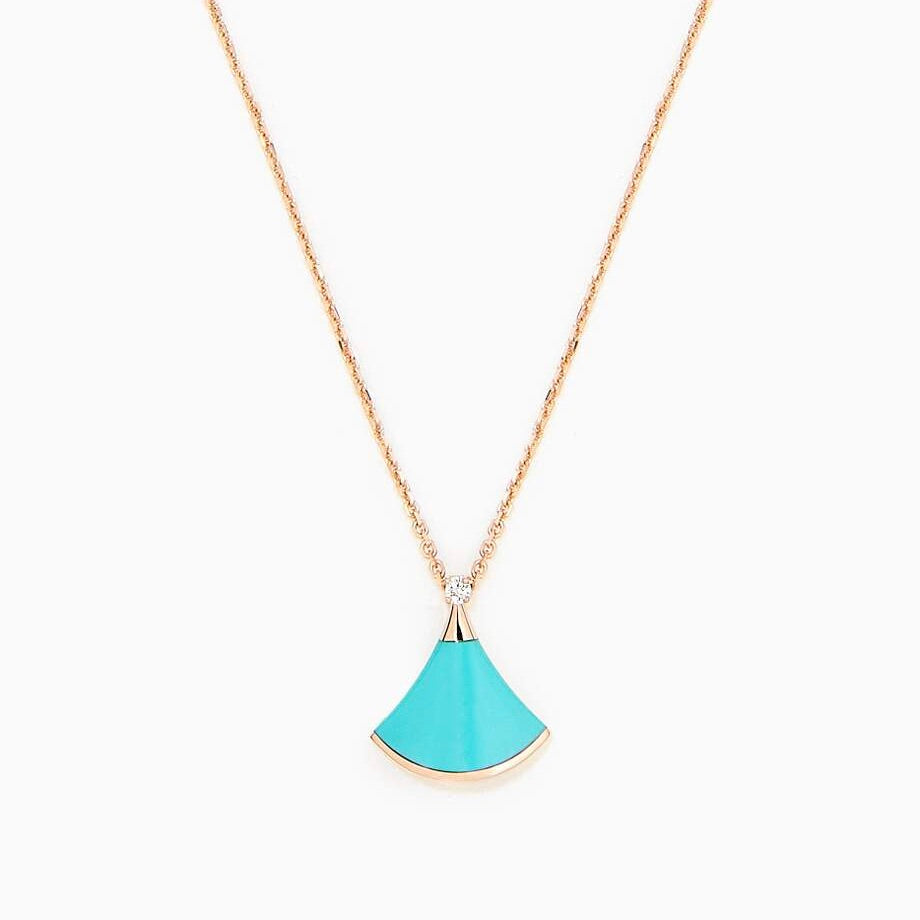 [Royal Jewelry]DREAM NECKLACE TURQUOISE PINK GOLD