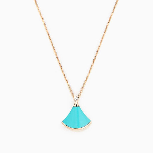 [Royal Jewelry]DREAM NECKLACE TURQUOISE PINK GOLD