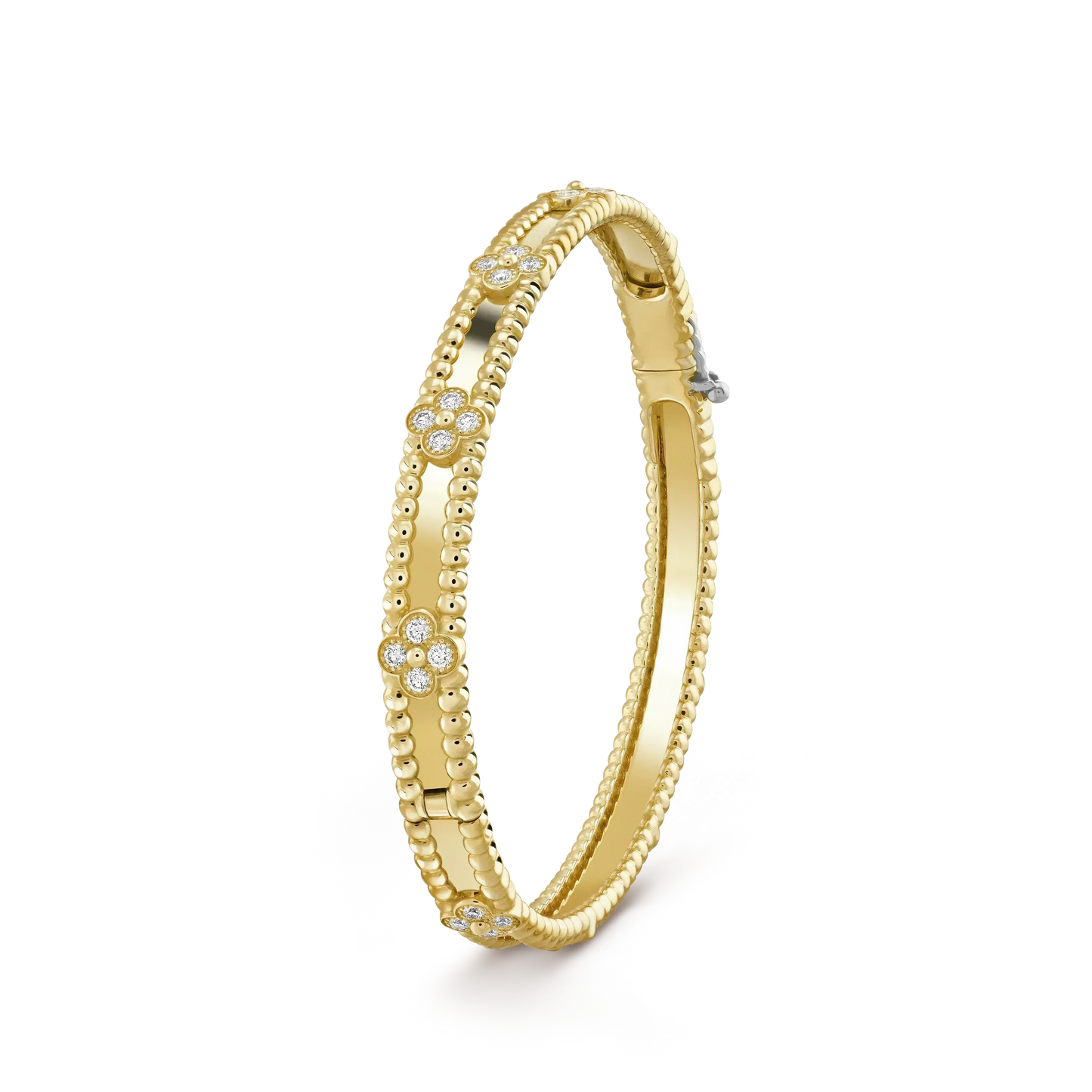 [Royal Jewelry]CLOVER BRACELET 4MM DIAMONDS