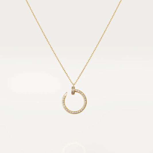 [Royal Jewelry]JUSTE NECKLACE GOLD DIAMONDS