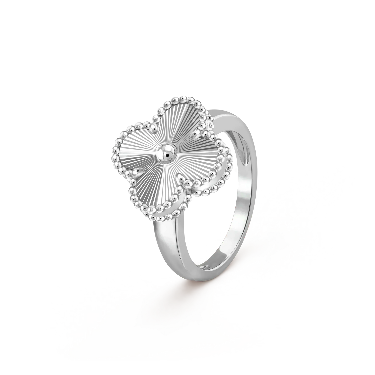 [Royal Jewelry]CLOVER SILVER RING