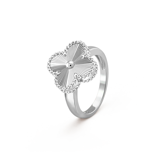 [Royal Jewelry]CLOVER SILVER RING