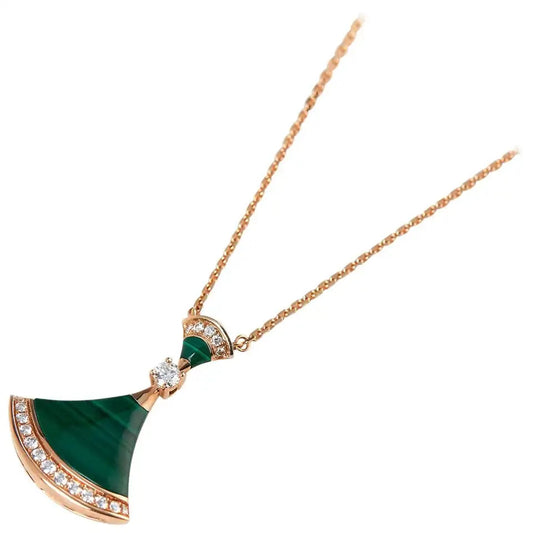 [Royal Jewelry]DREAM NECKLACE MALACHITE DIAMOND