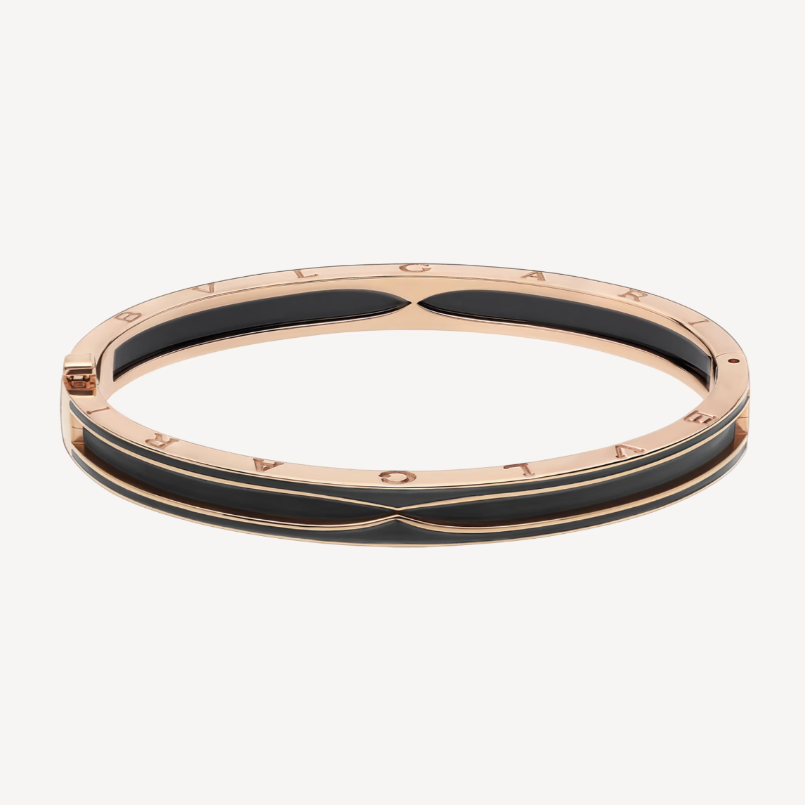 [Royal Jewelry]ZERO 1 PINK GOLD WITH MATTE BLACK CERAMIC BRACELET