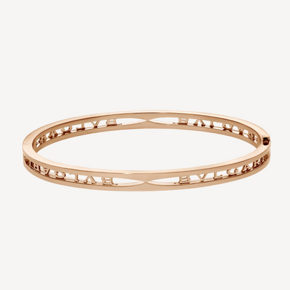 [Royal Jewelry]ZERO 1 SPIRAL LOGO PINK GOLD BRACELET