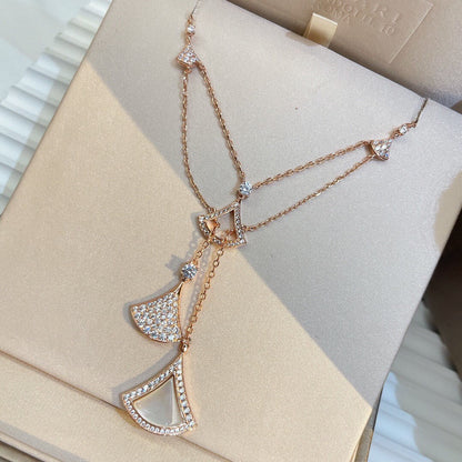 [Royal Jewelry]DREAM NECKLACE WHITE MOP FULL DIAMOND