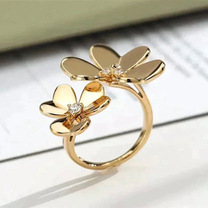 [Royal Jewelry]CLOVER COMOS GOLD DIAMOND RING