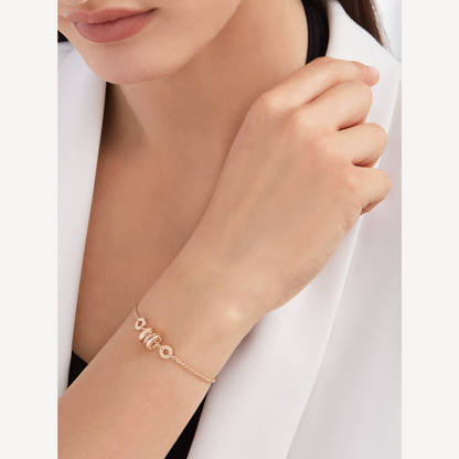 [Royal Jewelry]ZERO 1 SOFT PINK GOLD BRACELET