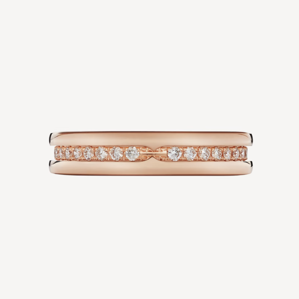 [Royal Jewelry]ZERO 1 ONE-BAND PAVED DIAMONDS ON THE SPIRAL RING