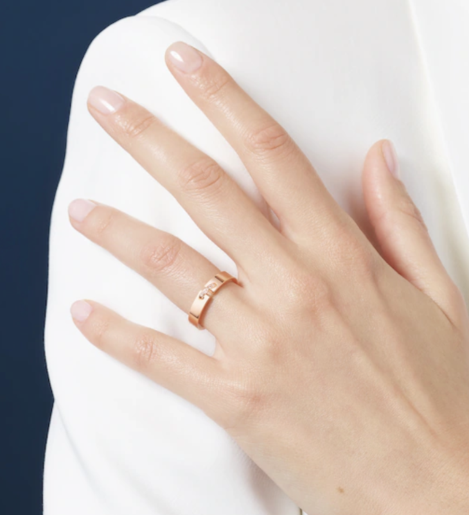 [Royal Jewelry]ALLIANCE LIENS VIDENCE DIAMOND 4MM RING