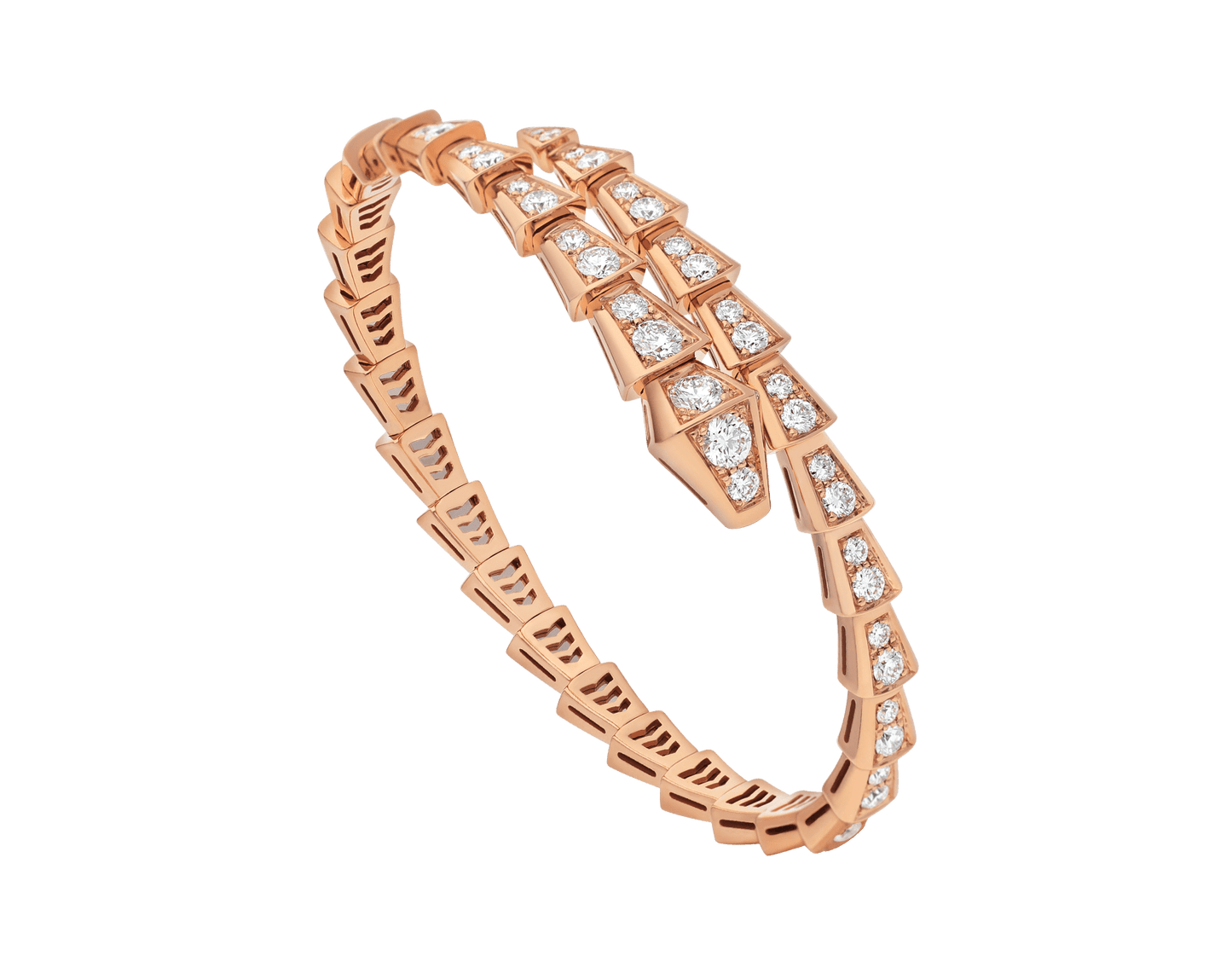 [Royal Jewelry]SERPENTI BRACELET 6.8MM PINK GOLD DIAMOND