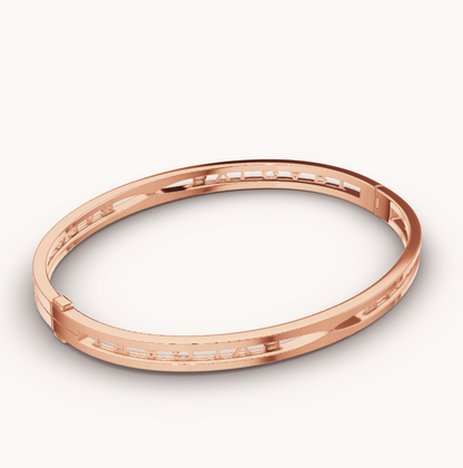 [Royal Jewelry]ZERO 1 SPIRAL LOGO PINK GOLD BRACELET
