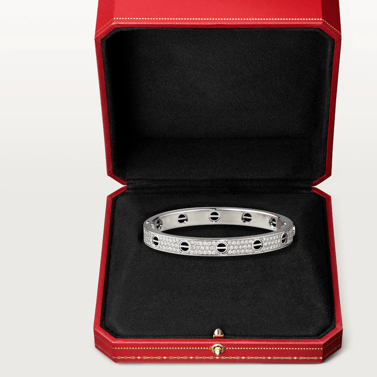 [Royal Jewelry]LOVE BRACELET 6.1MM DIAMOND-PAVED CERAMIC