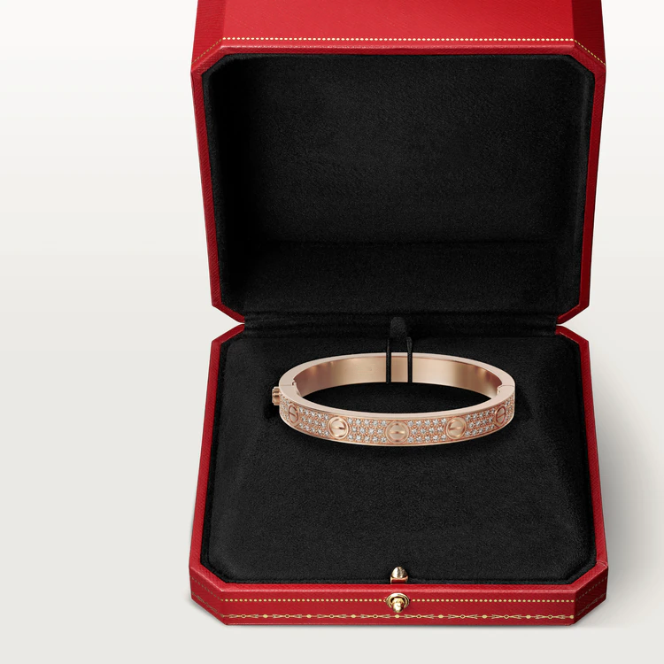 [Royal Jewelry]LOVE BRACELET 6.1MM DIAMOND-PAVED