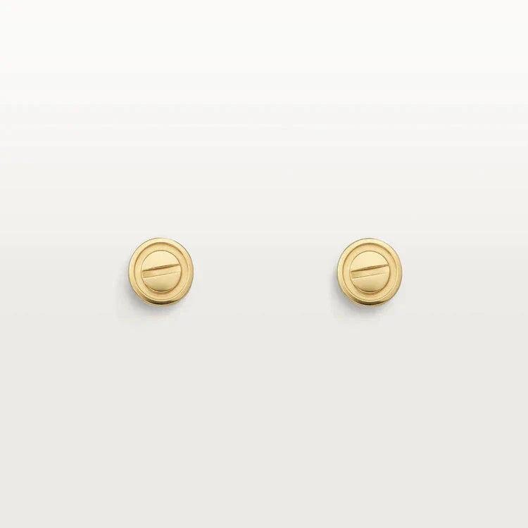 [Royal Jewelry]LOVE EARRINGS GOLD 10MM