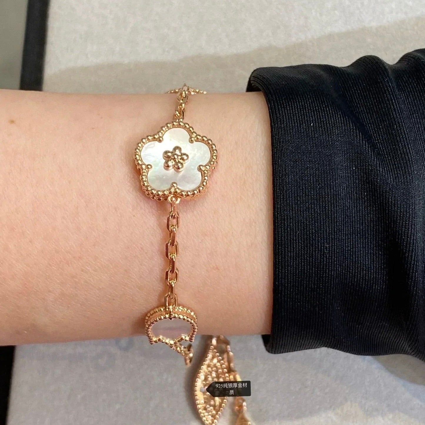 [Royal Jewelry]LUCKY SPRING 5 MOTIF BRACELET