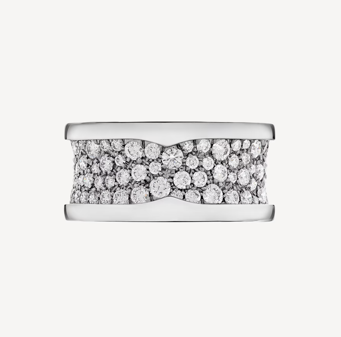 [Royal Jewelry]ZERO 1 WITH PAVED DIAMONDS ON THE SPIRAL RING