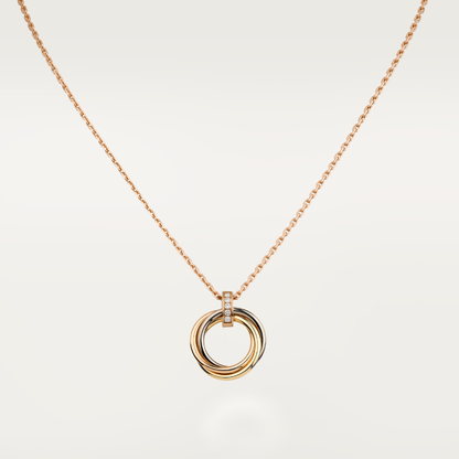 [Royal Jewelry]TRINITY NECKLACE GOLD  DIAMONDS