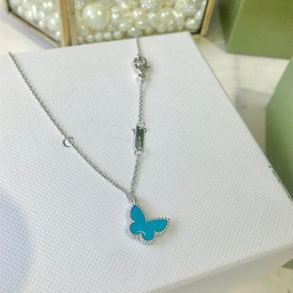 [Royal Jewelry]BUTTERFLY TURQUOISE BUTTERFLY BRACELET SILVER