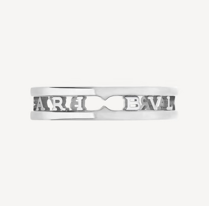 [Royal Jewelry]ZERO 1 ONE-BAND WITH OPENWORK LOGO SPIRAL RING