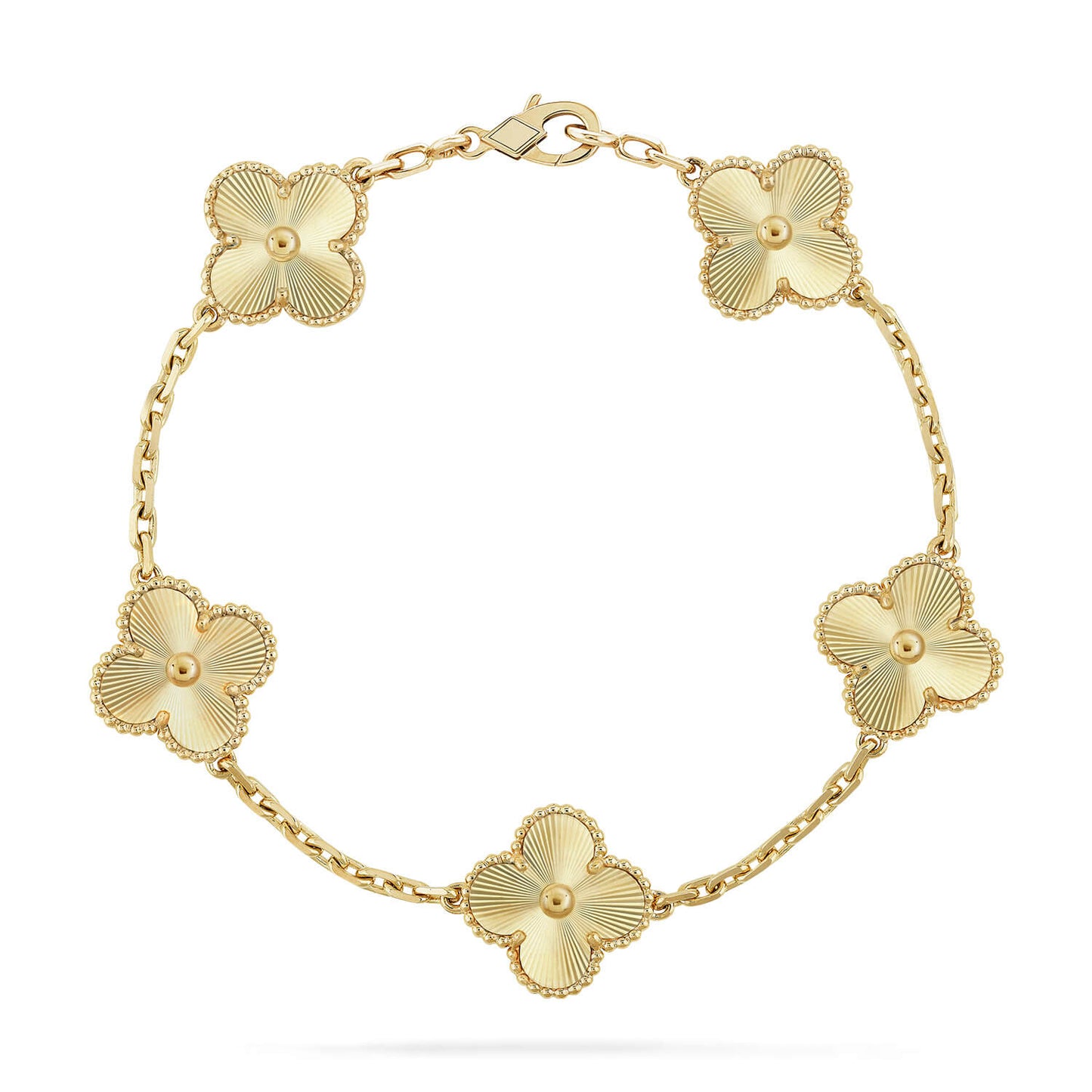 [Royal Jewelry]CLOVER 5 FLOWERS LASER BRACELET