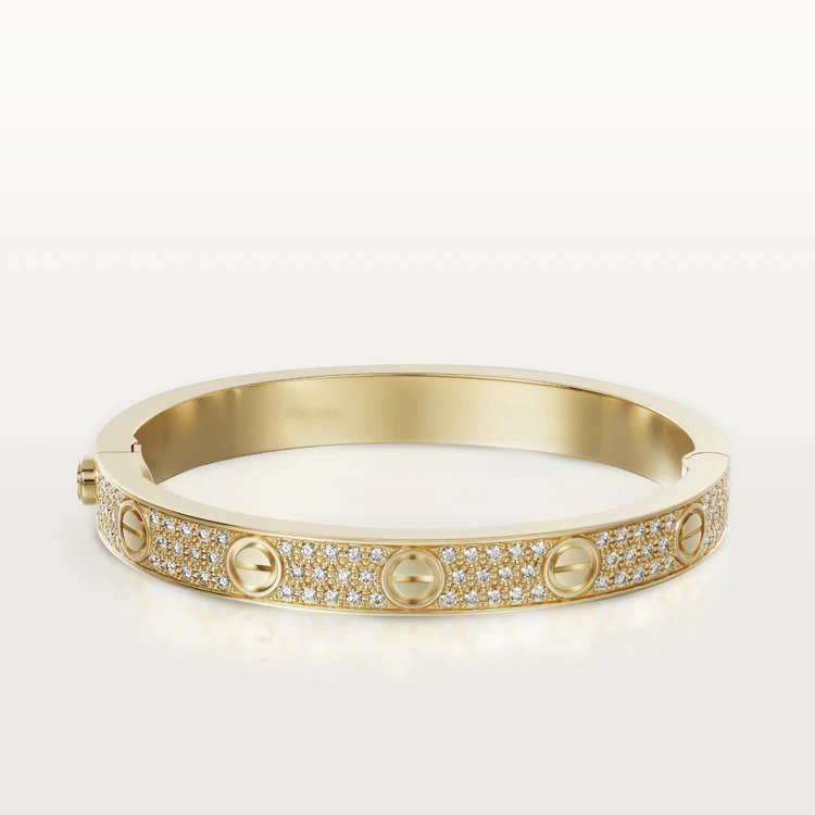 [Royal Jewelry]LOVE BRACELET 6.1MM DIAMOND-PAVED