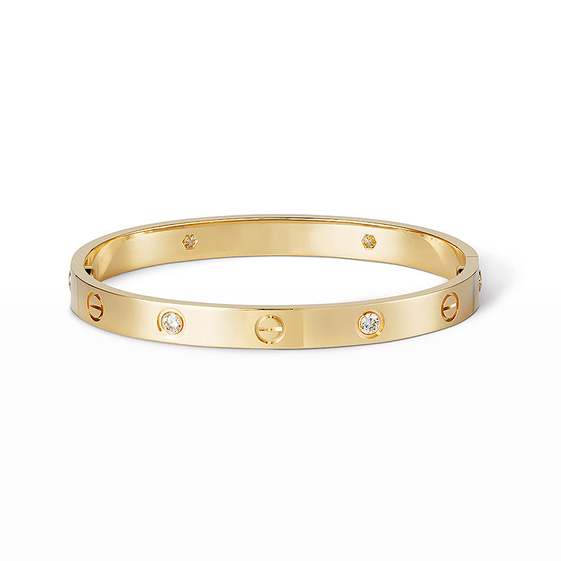 [Royal Jewelry]LOVE BRACELET 6.1MM 4 DIAMONDS